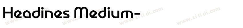 Headines Medium字体转换